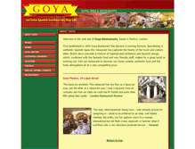 Tablet Screenshot of goyarestaurant.co.uk